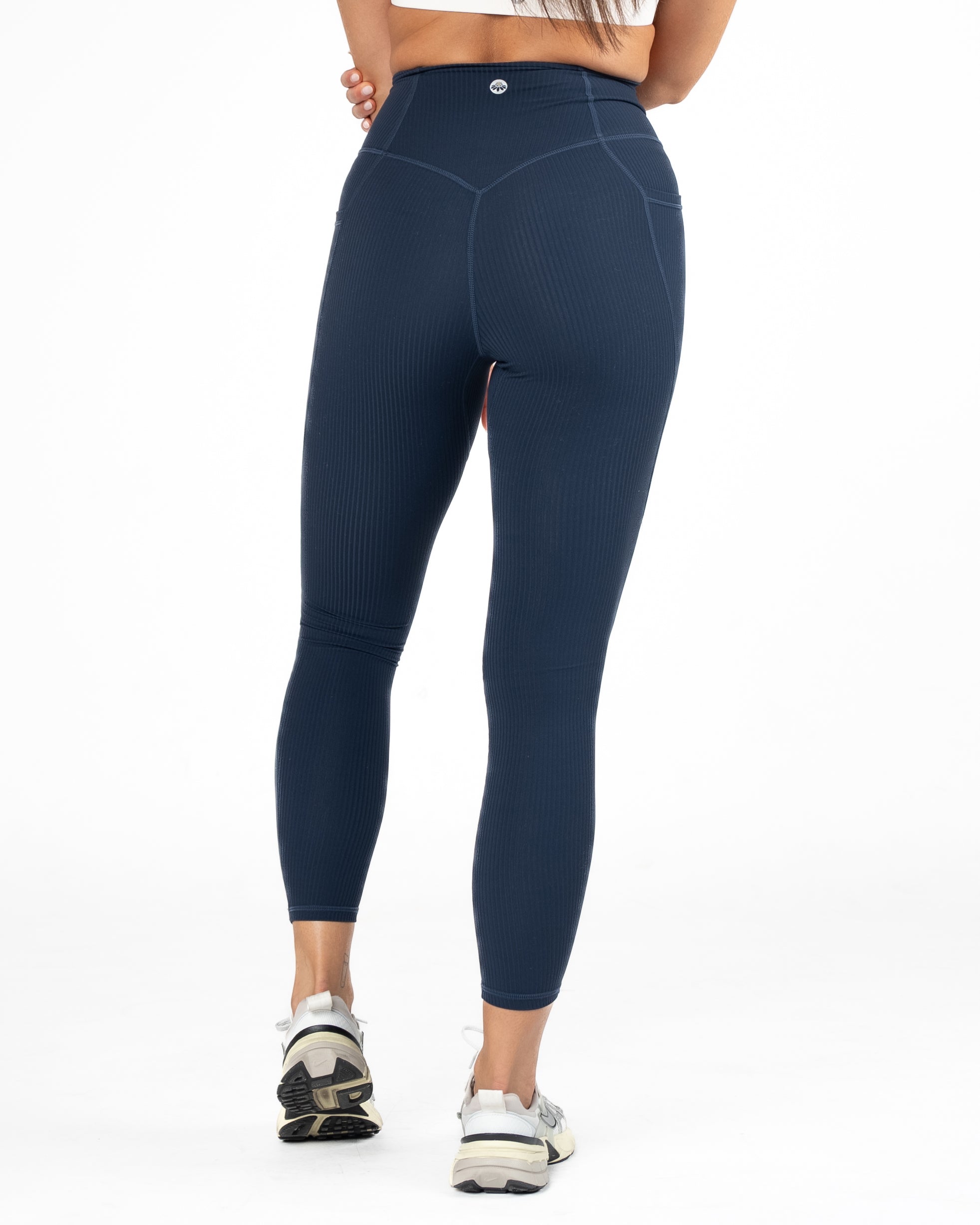Unity Ribbed Leggings - Navy