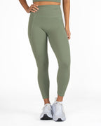 Unity Ribbed Leggings - Olive - FINAL SALE