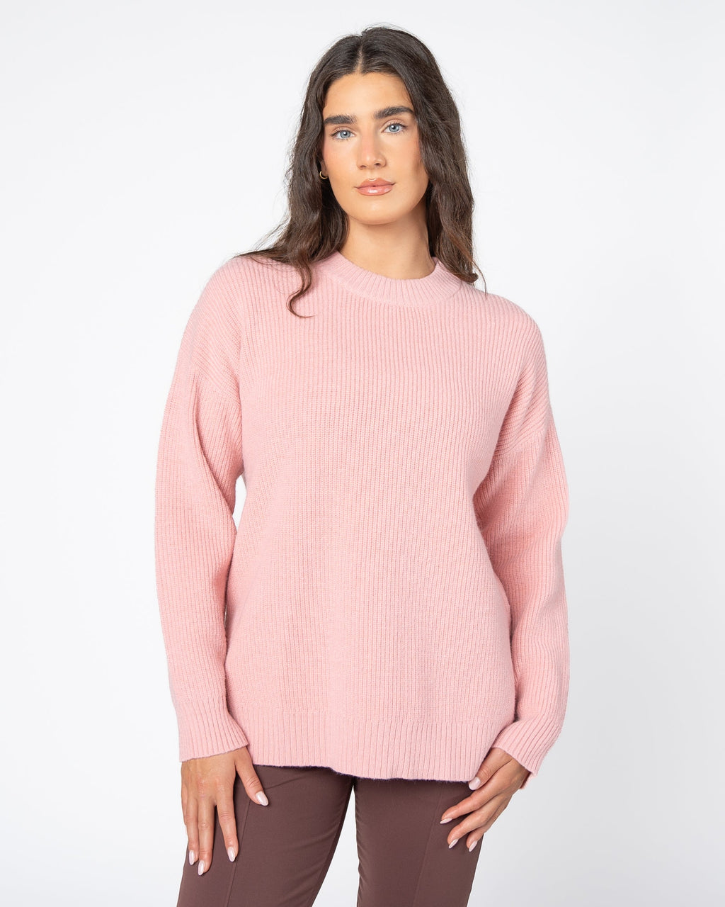 Aspen Sweater - Powder Pink - FINAL SALE
