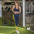 Skin Barre Mesh Leggings - Navy/Margarita - XS ONLY - FINAL SALE
