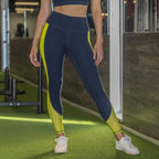 Skin Barre Mesh Leggings - Navy/Margarita - XS ONLY - FINAL SALE