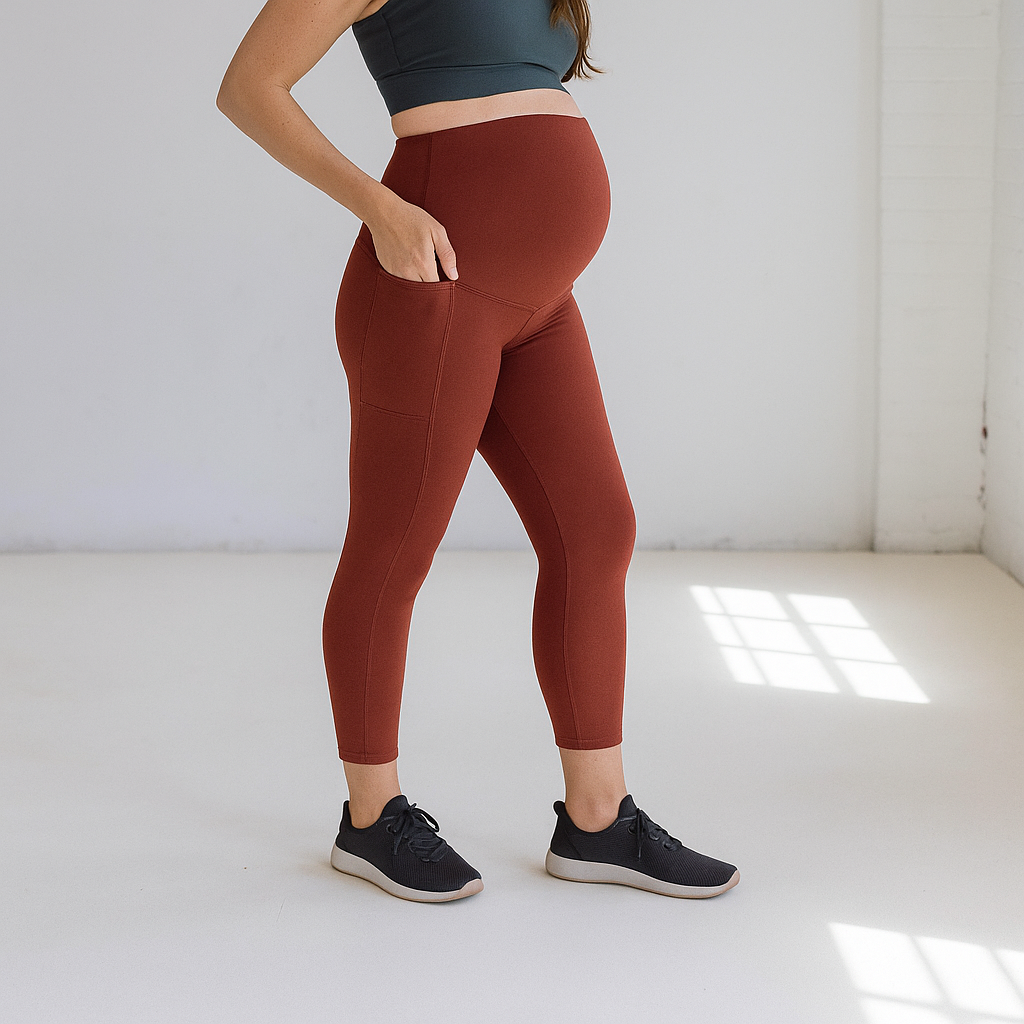Skin Maternity Pants - Bronze - FINAL SALE