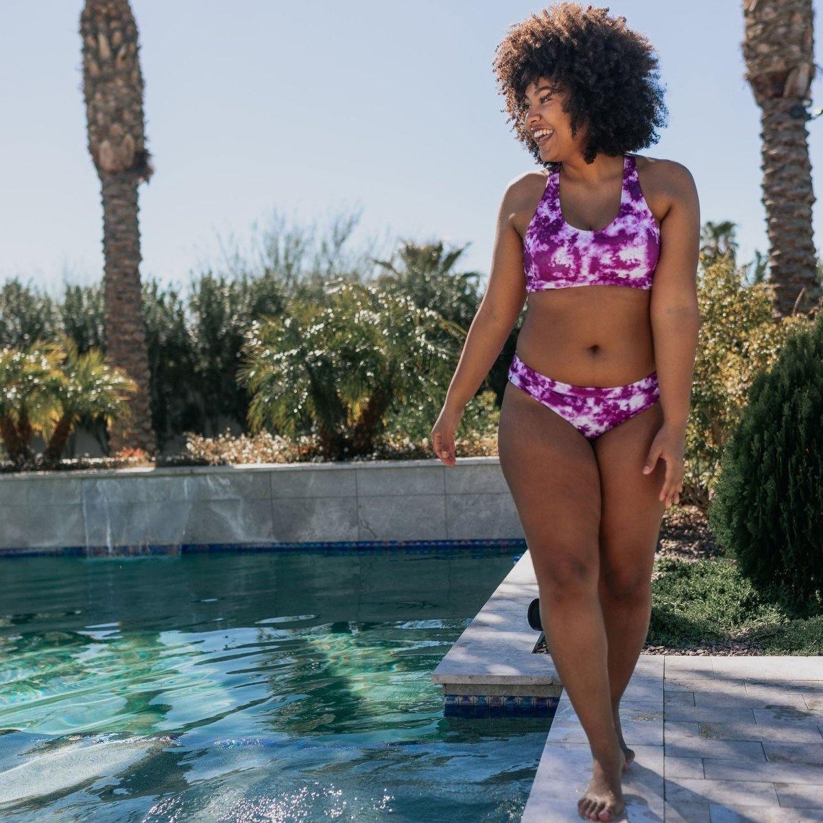 Deep Dive Bikini Top - Berry Tie Dye - XS & S ONLY - FINAL SALE