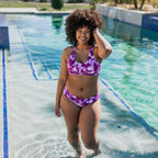 Deep Dive Bikini Top - Berry Tie Dye - XS & S ONLY - FINAL SALE