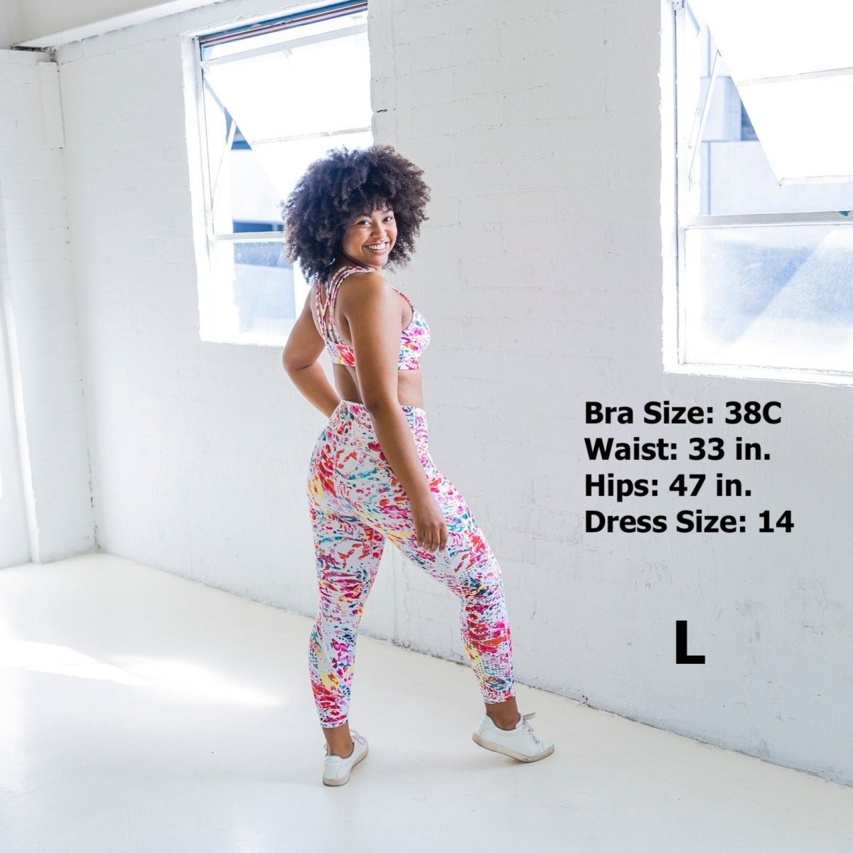 Lux Denali Laser Cut Capris - Splash - XS & S ONLY - FINAL SALE