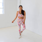 Lux Denali Laser Cut Capris - Splash - XS & S ONLY - FINAL SALE