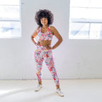 Lux Denali Laser Cut Capris - Splash - XS & S ONLY - FINAL SALE