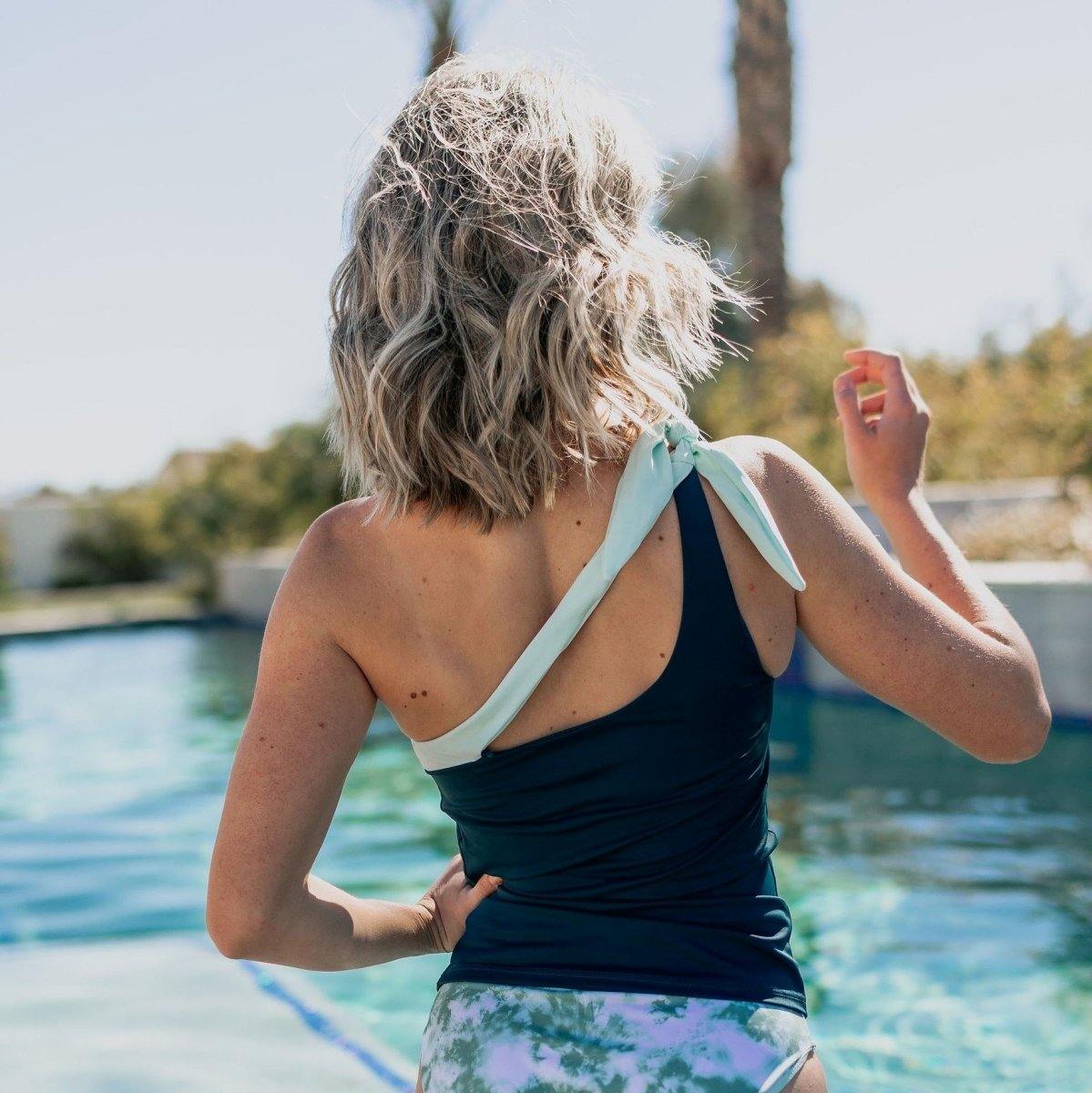 Elle Tankini Top - Pacific - XS & S ONLY - FINAL SALE