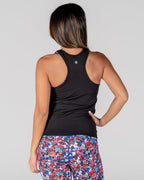 Essential Seamless Tank Long - Black