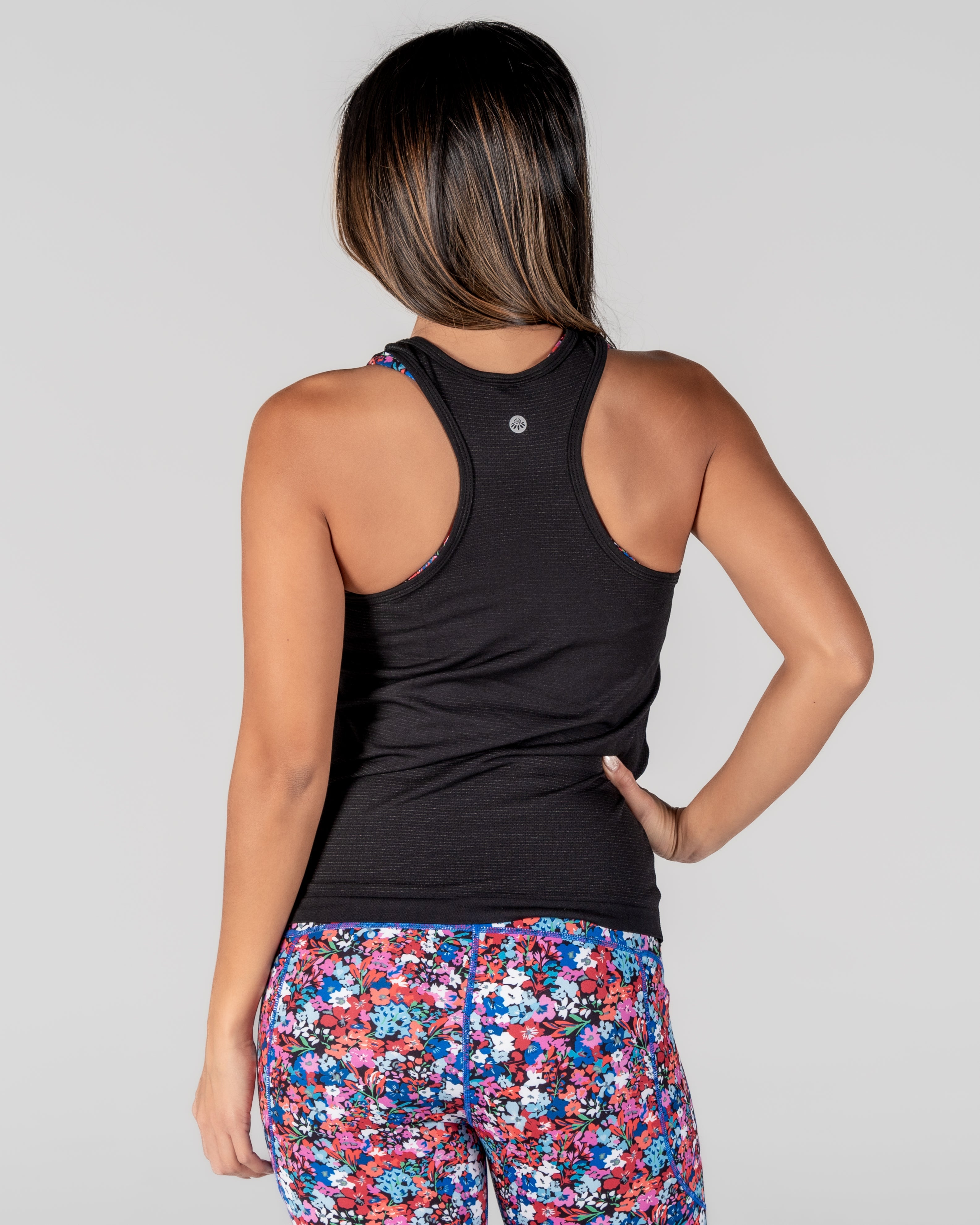 Essential Seamless Tank Long - Black