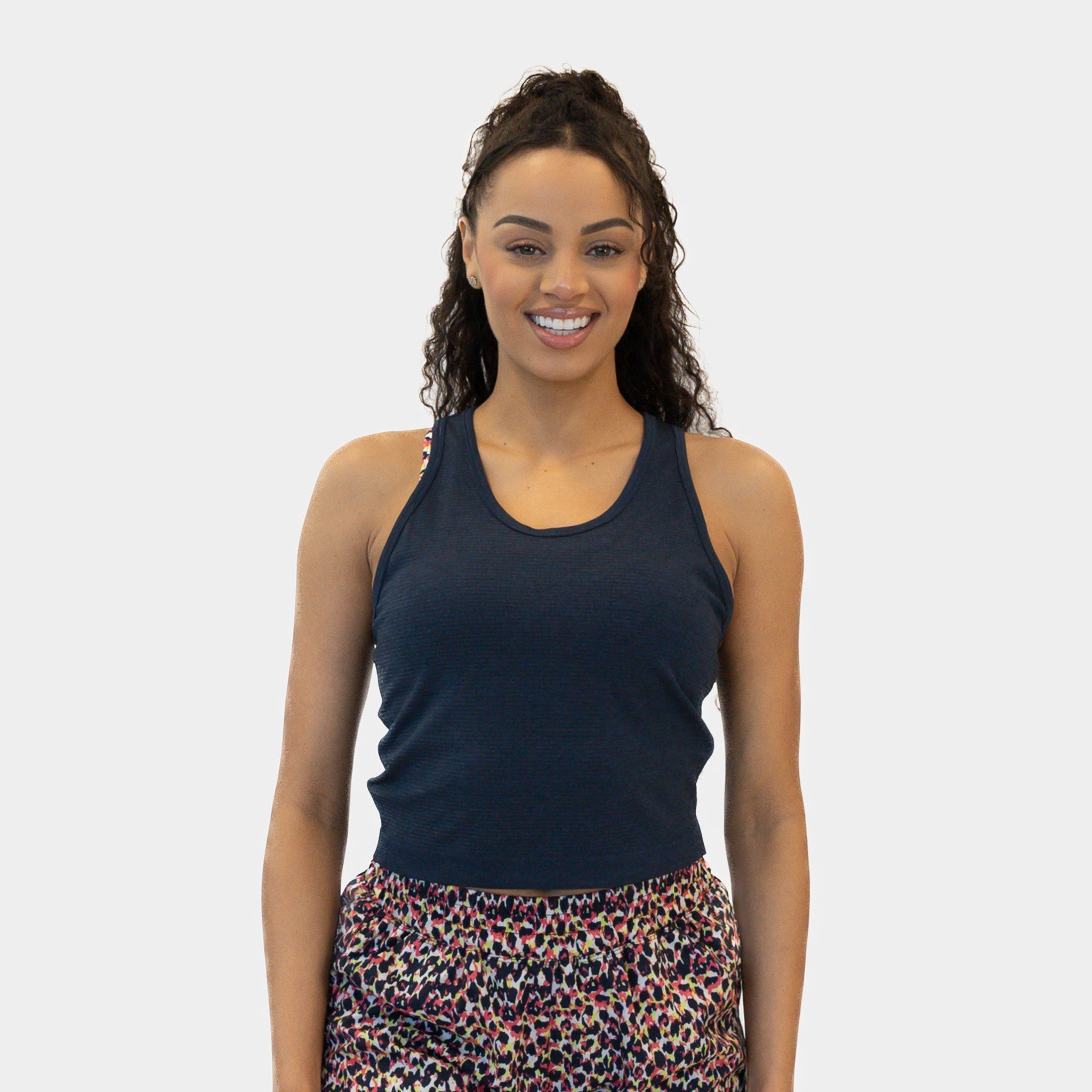 Essential Short Seamless Tank - Navy - XL ONLY - FINAL SALE