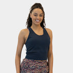 Essential Short Seamless Tank - Navy - XL ONLY - FINAL SALE