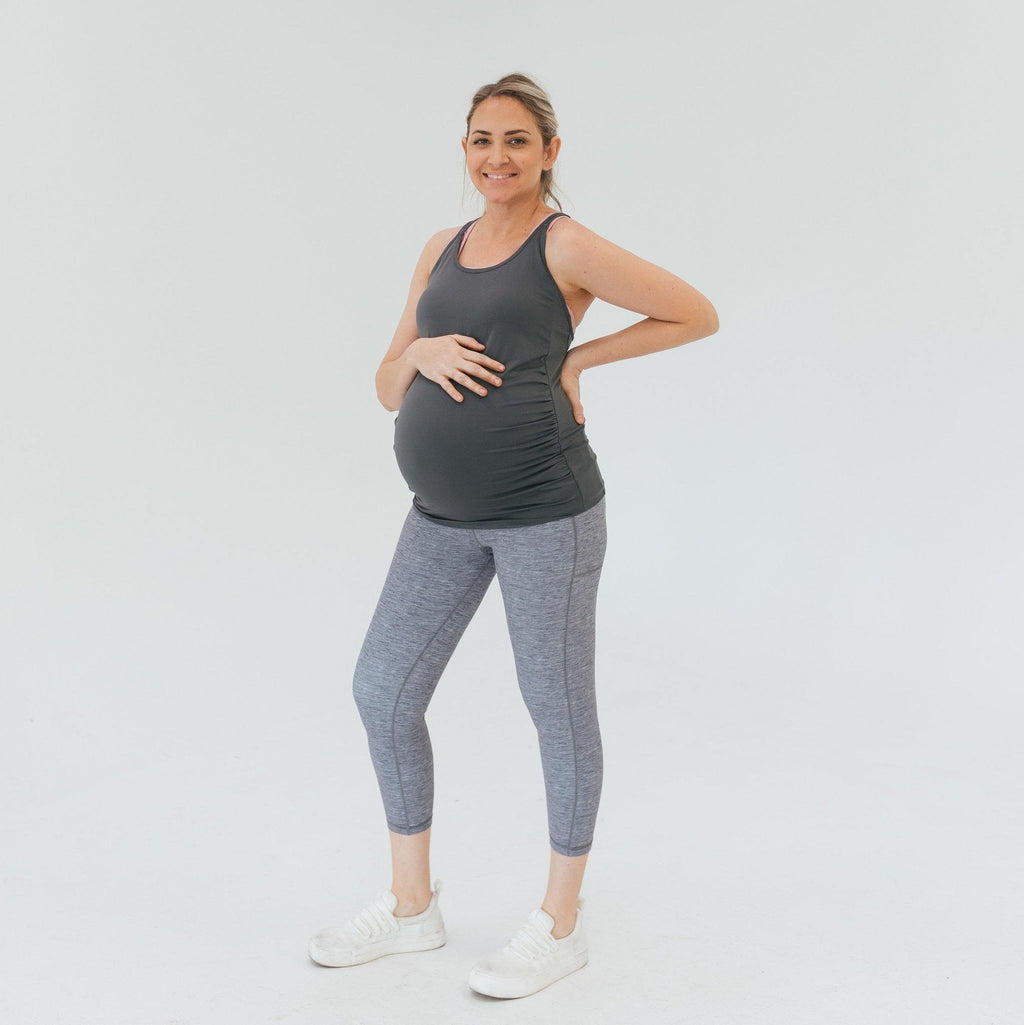 Everyday Maternity Tank Top - Cool Gray - XS ONLY - FINAL SALE