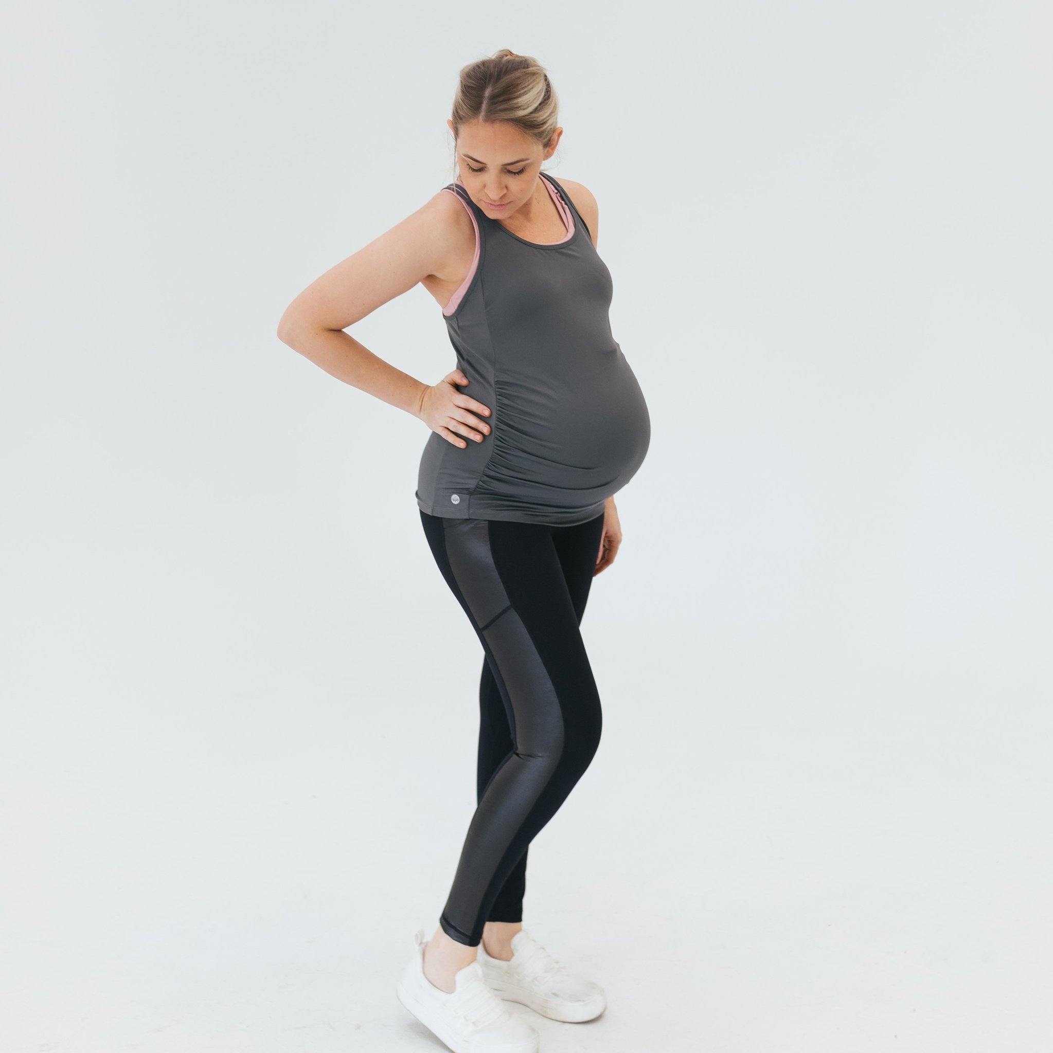Everyday Maternity Tank Top - Cool Gray - XS ONLY - FINAL SALE