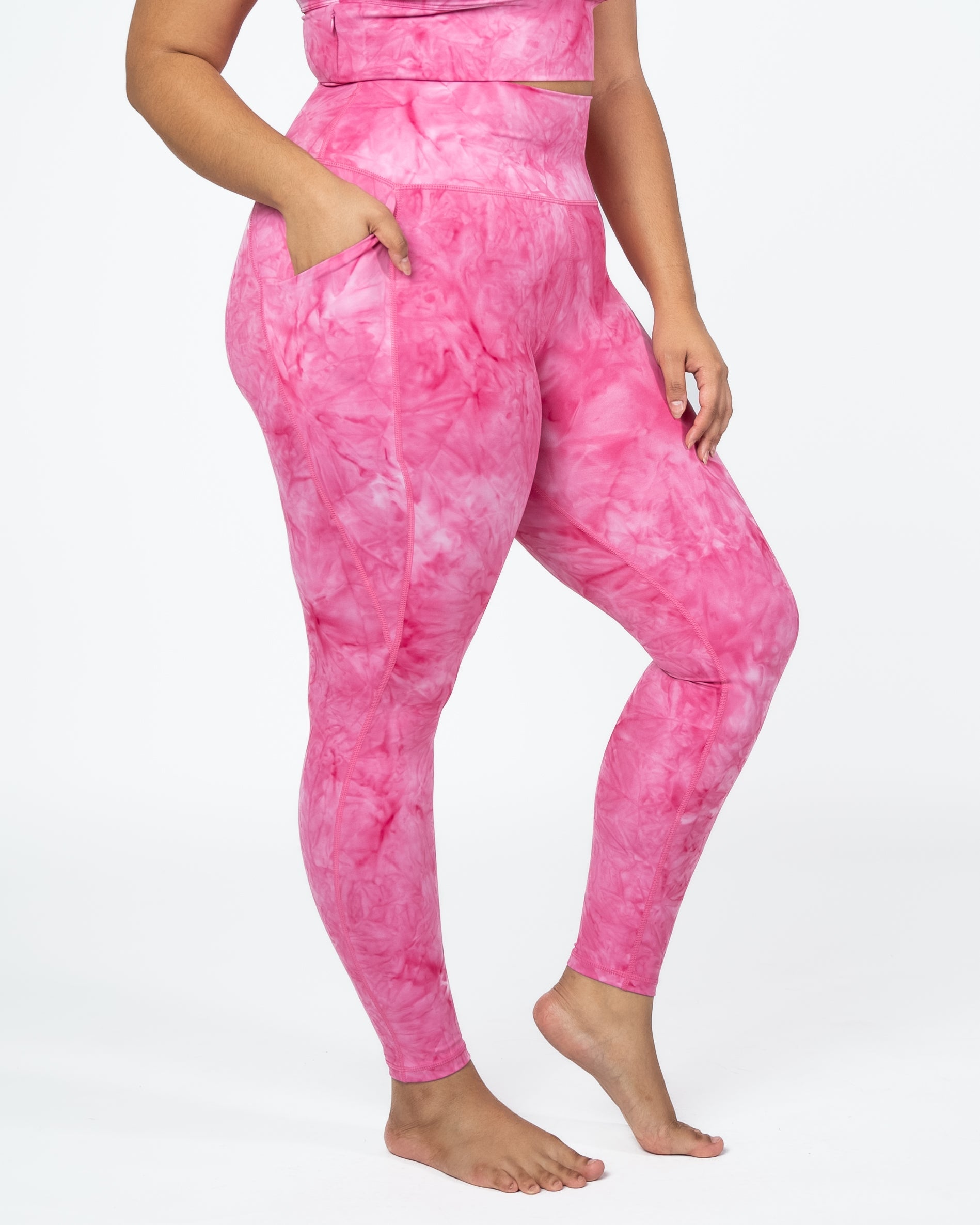 Lux Pace Leggings (26 in.) - Hibiscus Tie Dye - FINAL SALE