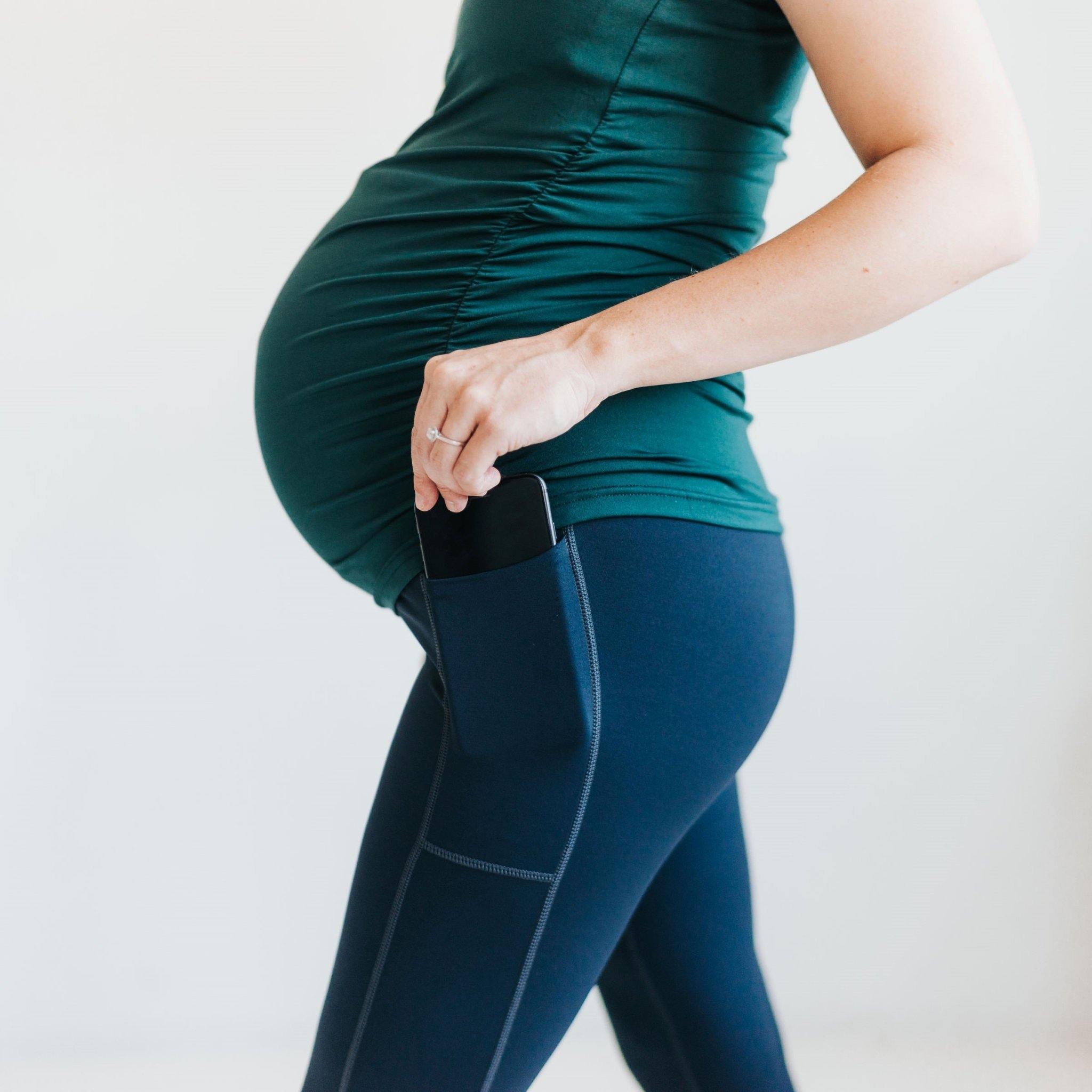 Lux Mamacita Maternity Capris - Navy - XS & S ONLY - FINAL SALE