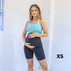Skin Maternity Biker Shorts (8 in. inseam) - Magnet