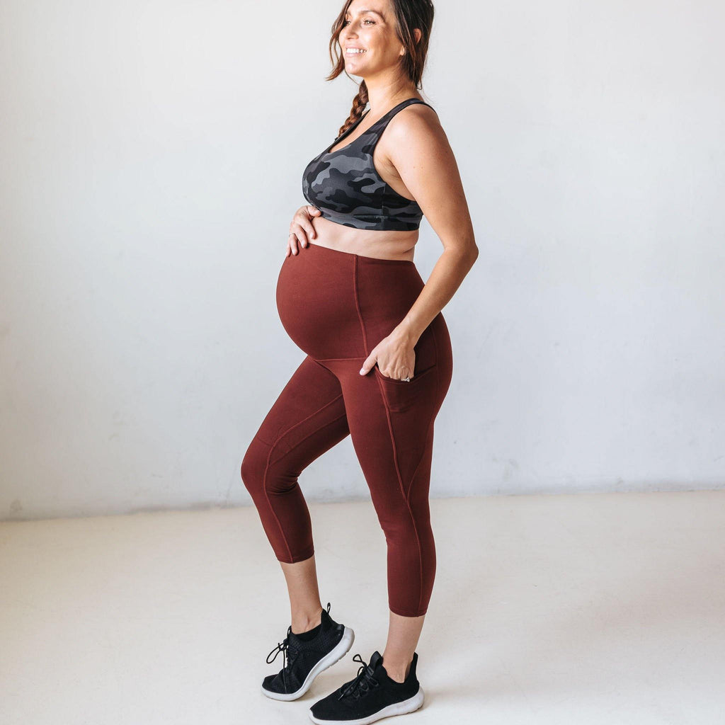 Skin Maternity Capris - Bronze - XS ONLY - FINAL SALE