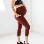 Skin Maternity Capris - Bronze - XS ONLY - FINAL SALE