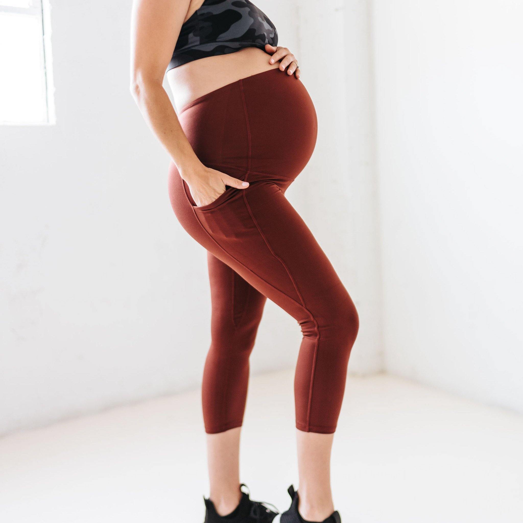 Skin Maternity Capris - Bronze - XS ONLY - FINAL SALE