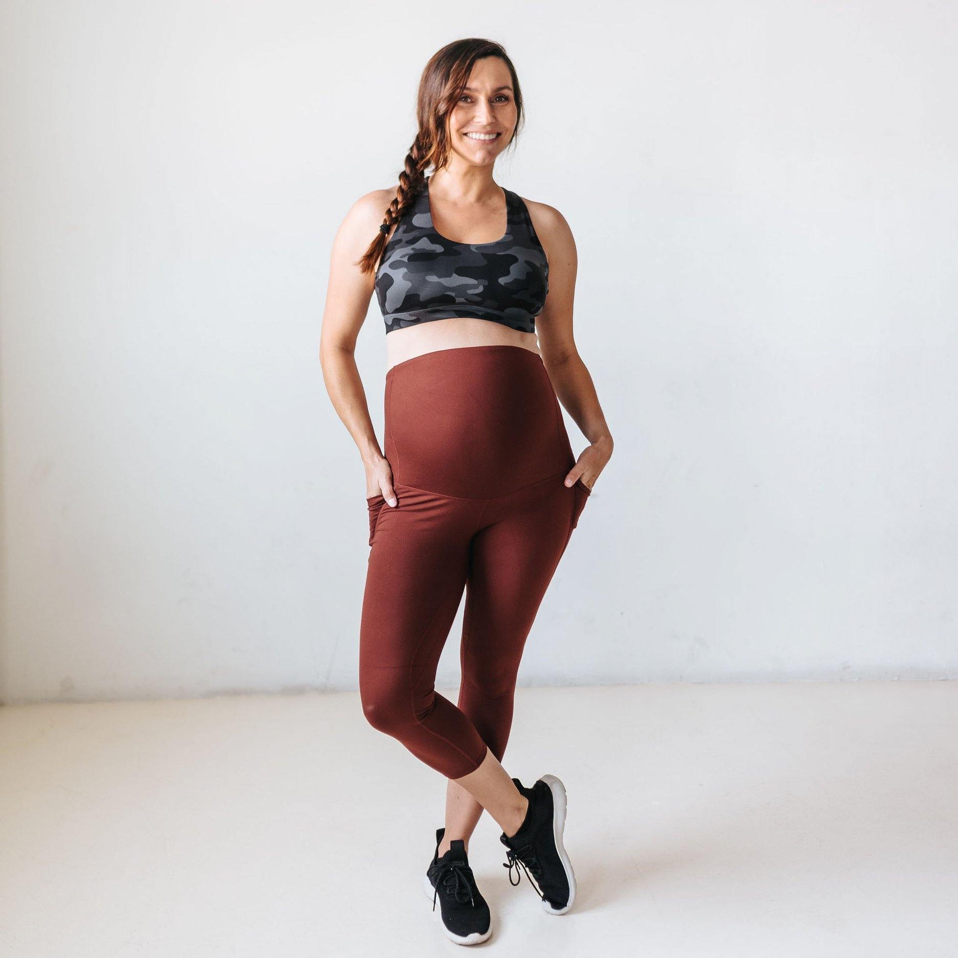 Skin Maternity Capris - Bronze - XS ONLY - FINAL SALE