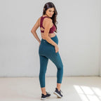 Skin Maternity Capris - Pacific - XS & S ONLY - FINAL SALE