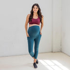 Skin Maternity Capris - Pacific - XS & S ONLY - FINAL SALE