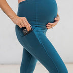 Skin Maternity Capris - Pacific - XS & S ONLY - FINAL SALE