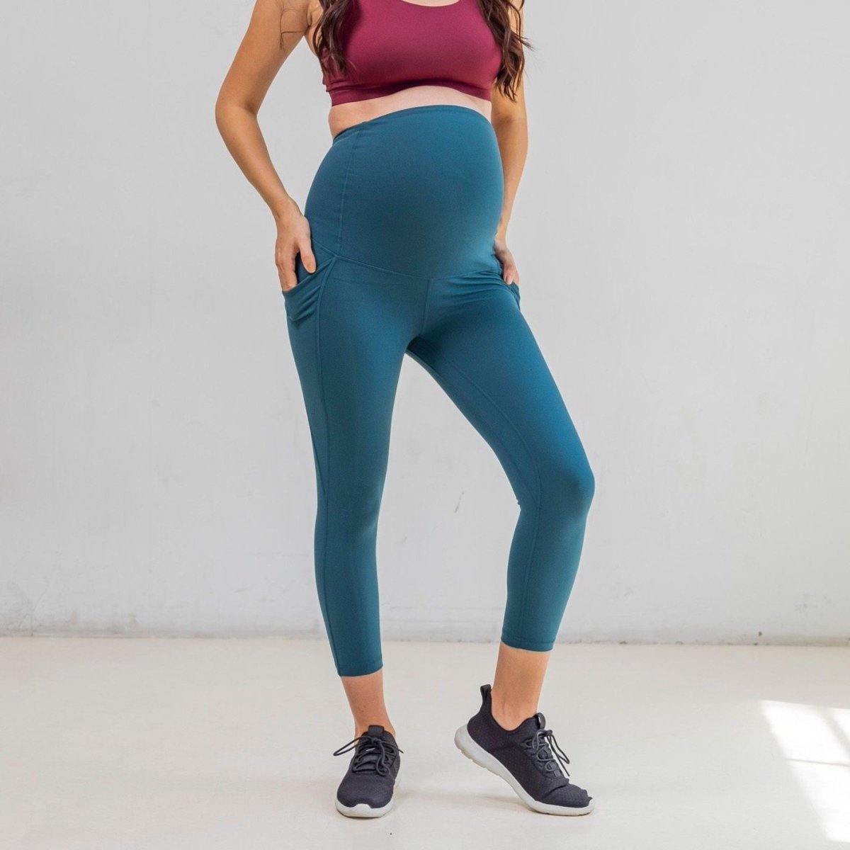 Skin Maternity Capris - Pacific - XS & S ONLY - FINAL SALE