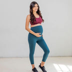 Skin Maternity Capris - Pacific - XS & S ONLY - FINAL SALE