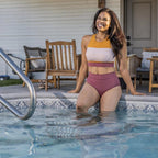 Mesa Cropkini - Gold / Blush / Marsala - FINAL SALE