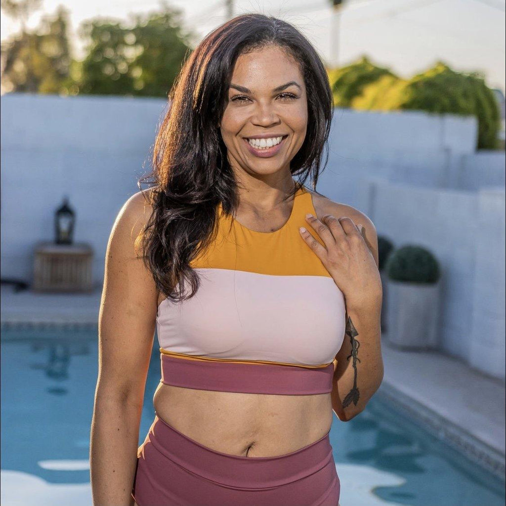 Mesa Cropkini - Gold / Blush / Marsala - FINAL SALE