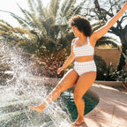 Page High Waisted Swim Bottoms - Sailor - S ONLY - FINAL SALE