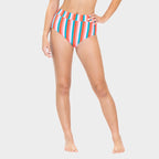 Page High Waisted Swim Bottoms - Sunny Day Stripes  - XXL ONLY - FINAL SALE
