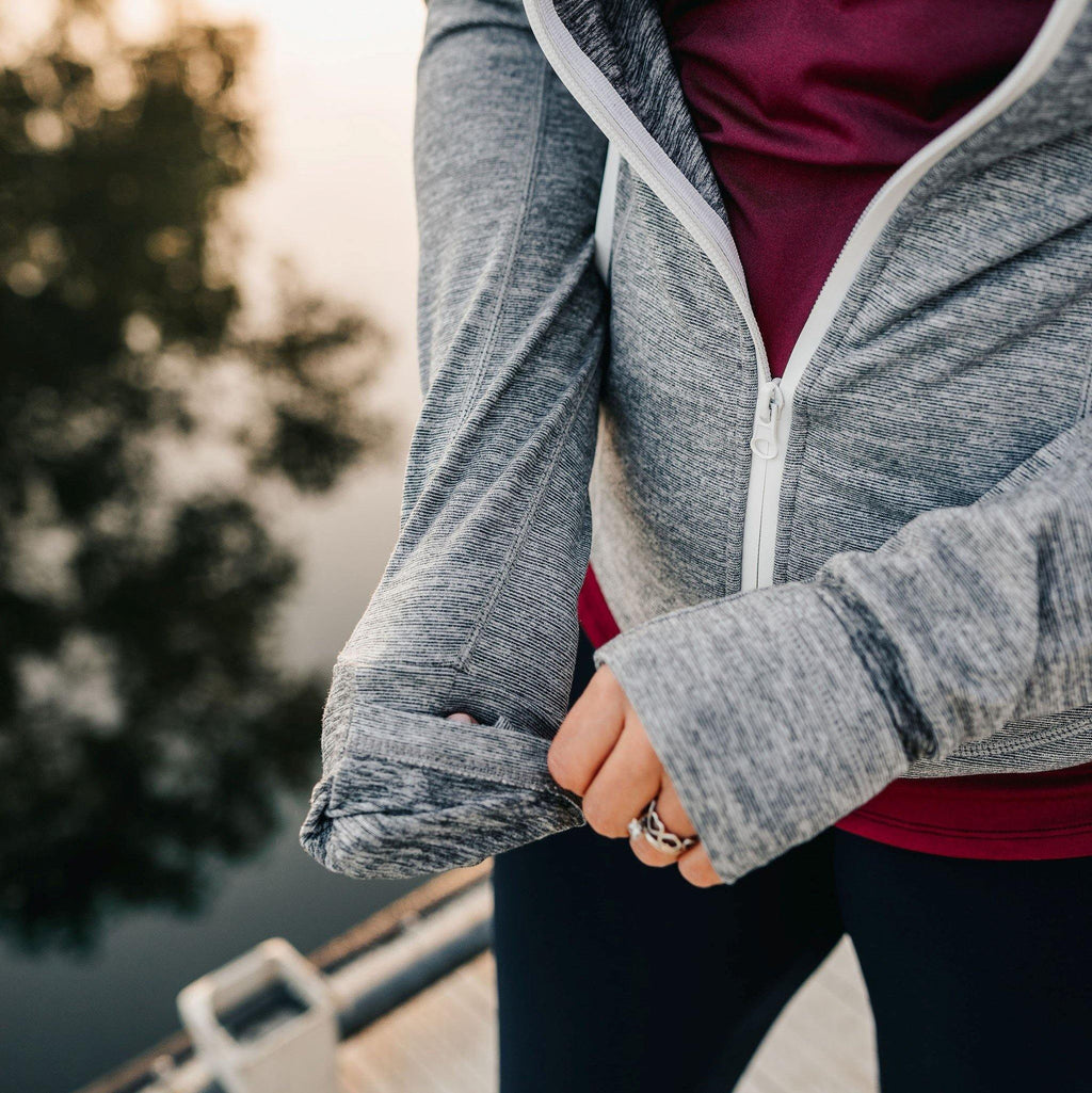 Sculpt Jacket - Heathered Gray - S & L ONLY - FINAL SALE