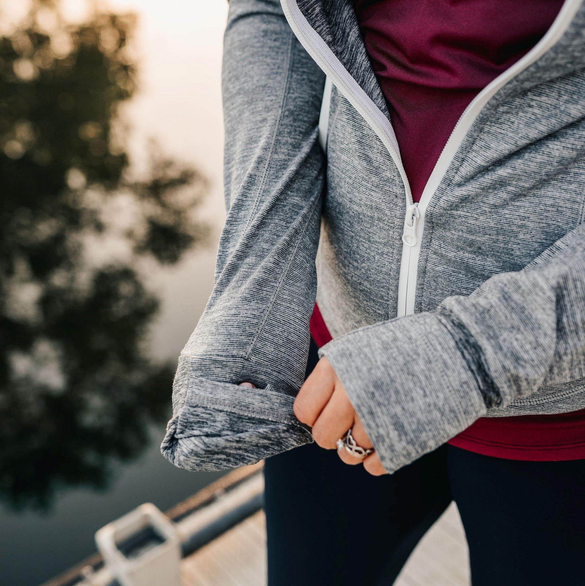 Sculpt Jacket - Heathered Gray - S & L ONLY - FINAL SALE