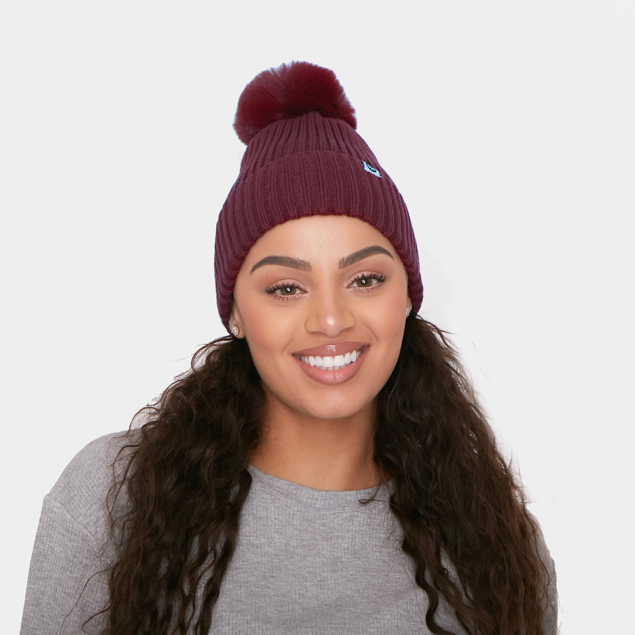 Senita Pom Beanie - Mulberry