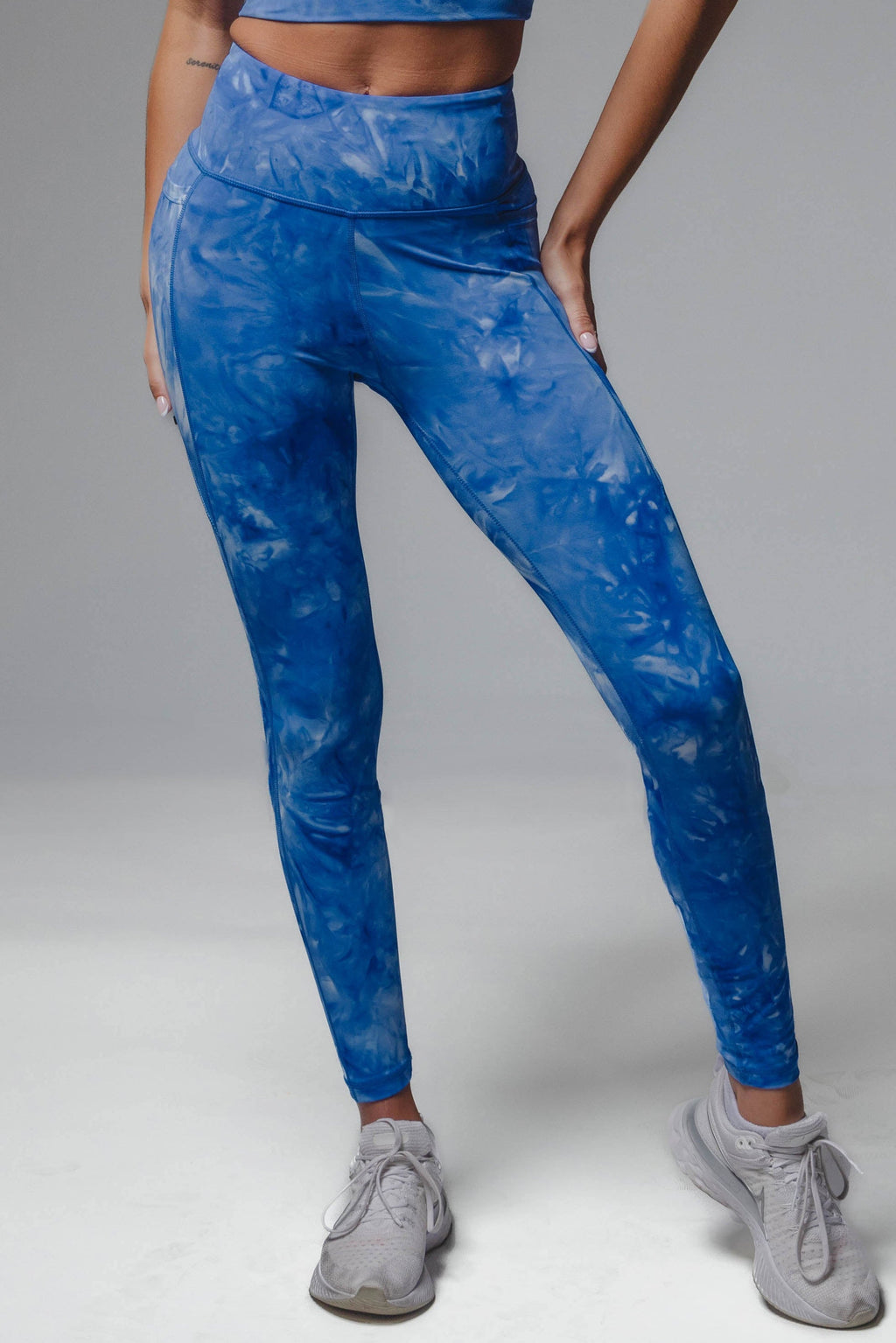 Lux Baseline 7/8 Leggings (23 in.) - Cobalt Tie Dye