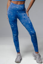 Lux Baseline 7/8 Leggings (23 in.) - Cobalt Tie Dye