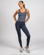 Skin Salutation Leggings - Navy