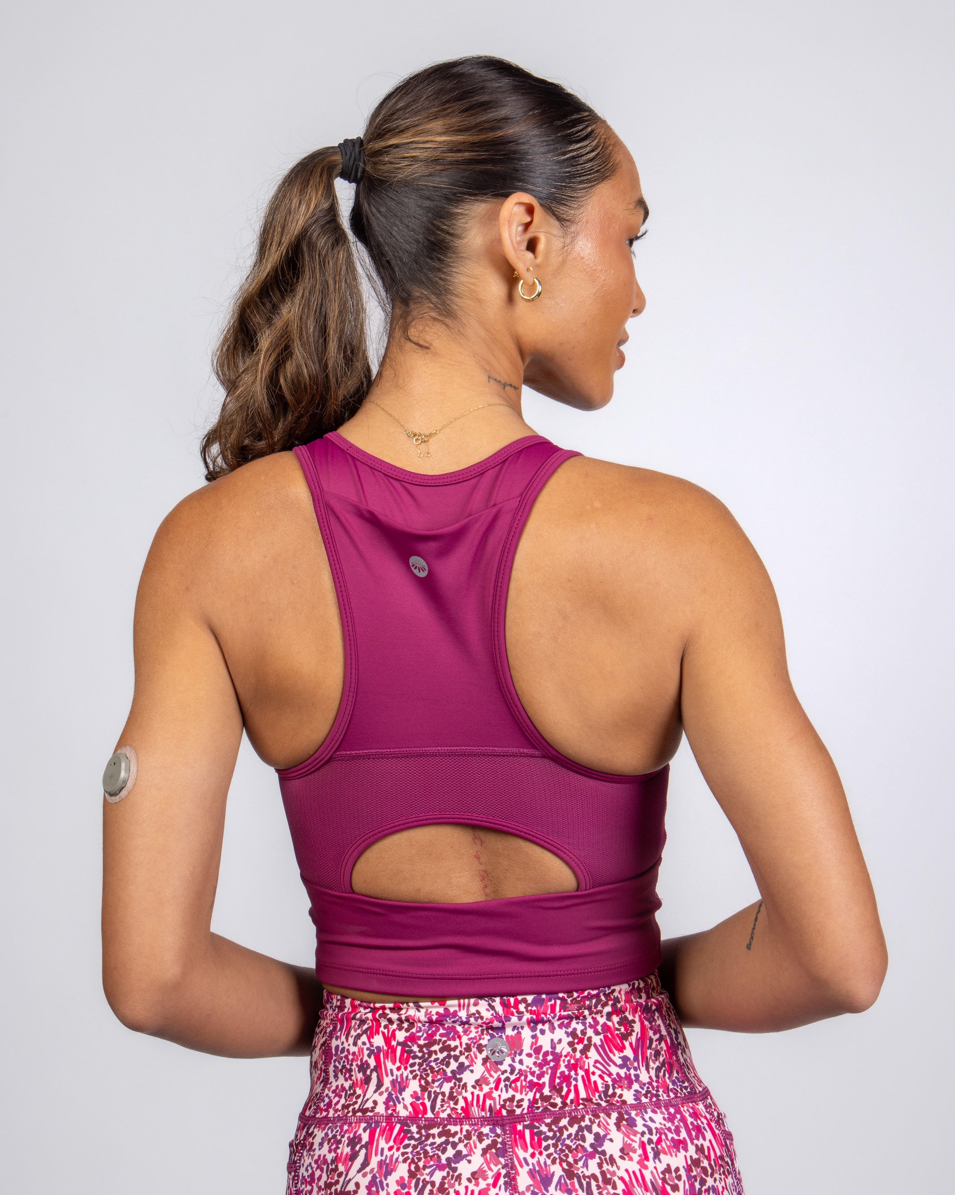 Malibu Crop Top  - Boysenberry