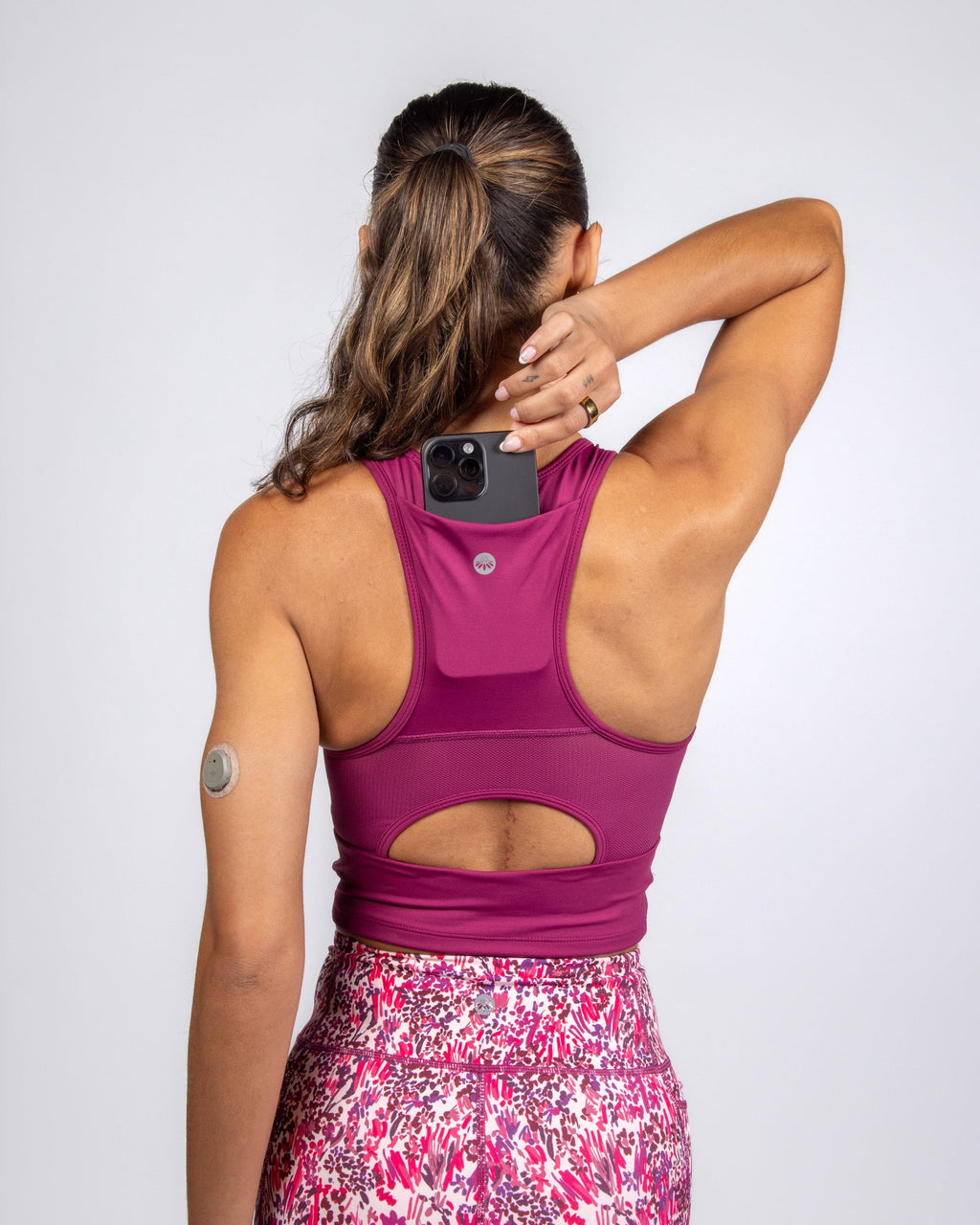 Malibu Crop Top  - Boysenberry