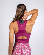 Malibu Crop Top  - Boysenberry