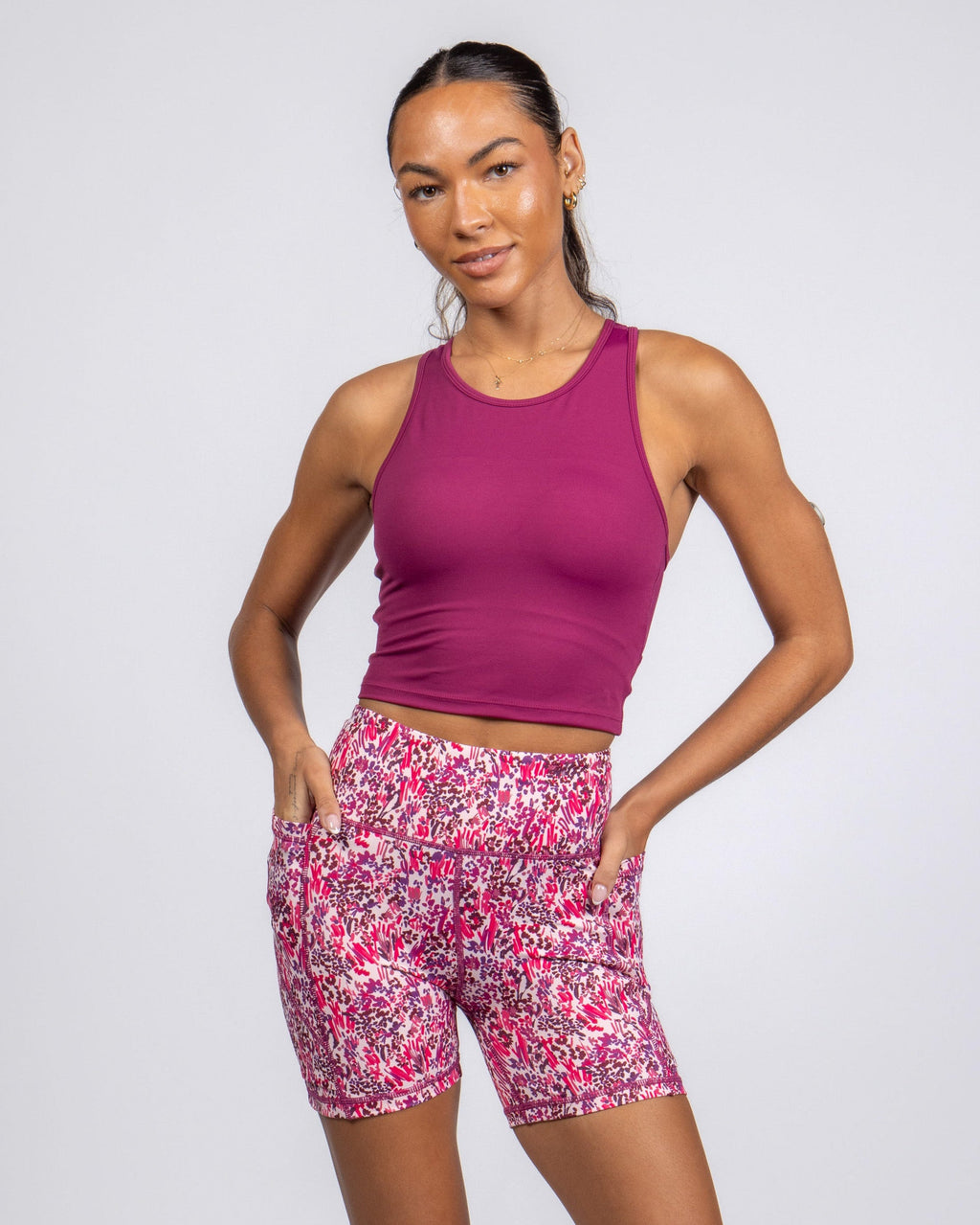 Malibu Crop Top  - Boysenberry