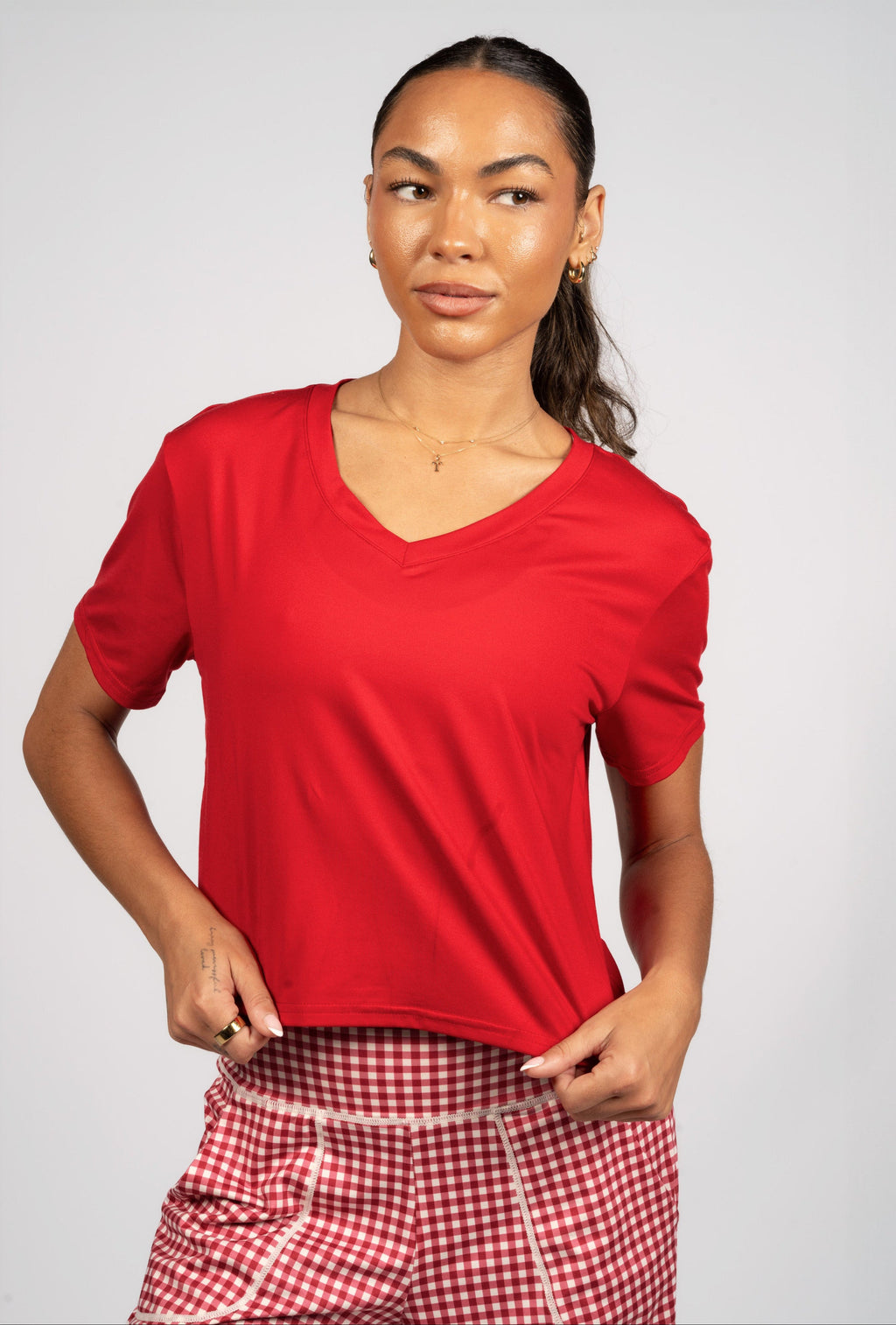 Weekend Lounge Tee - Cherry