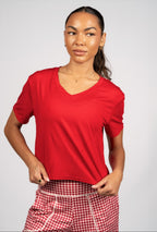 Weekend Lounge Tee - Cherry