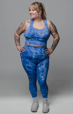 Lux Baseline 7/8 Leggings (23 in.) - Cobalt Tie Dye