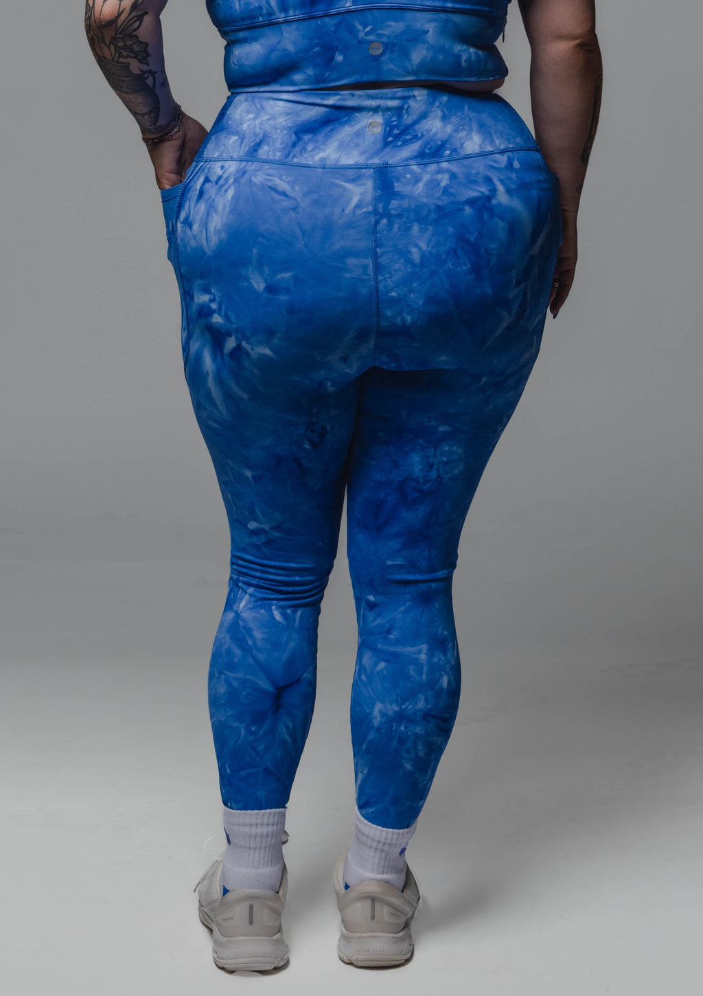 Lux Baseline 7/8 Leggings (23 in.) - Cobalt Tie Dye