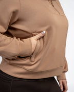 SoftForm Quarter Zip - Taupe