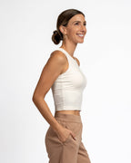 Vinyasa Crop Top - Jet Stream